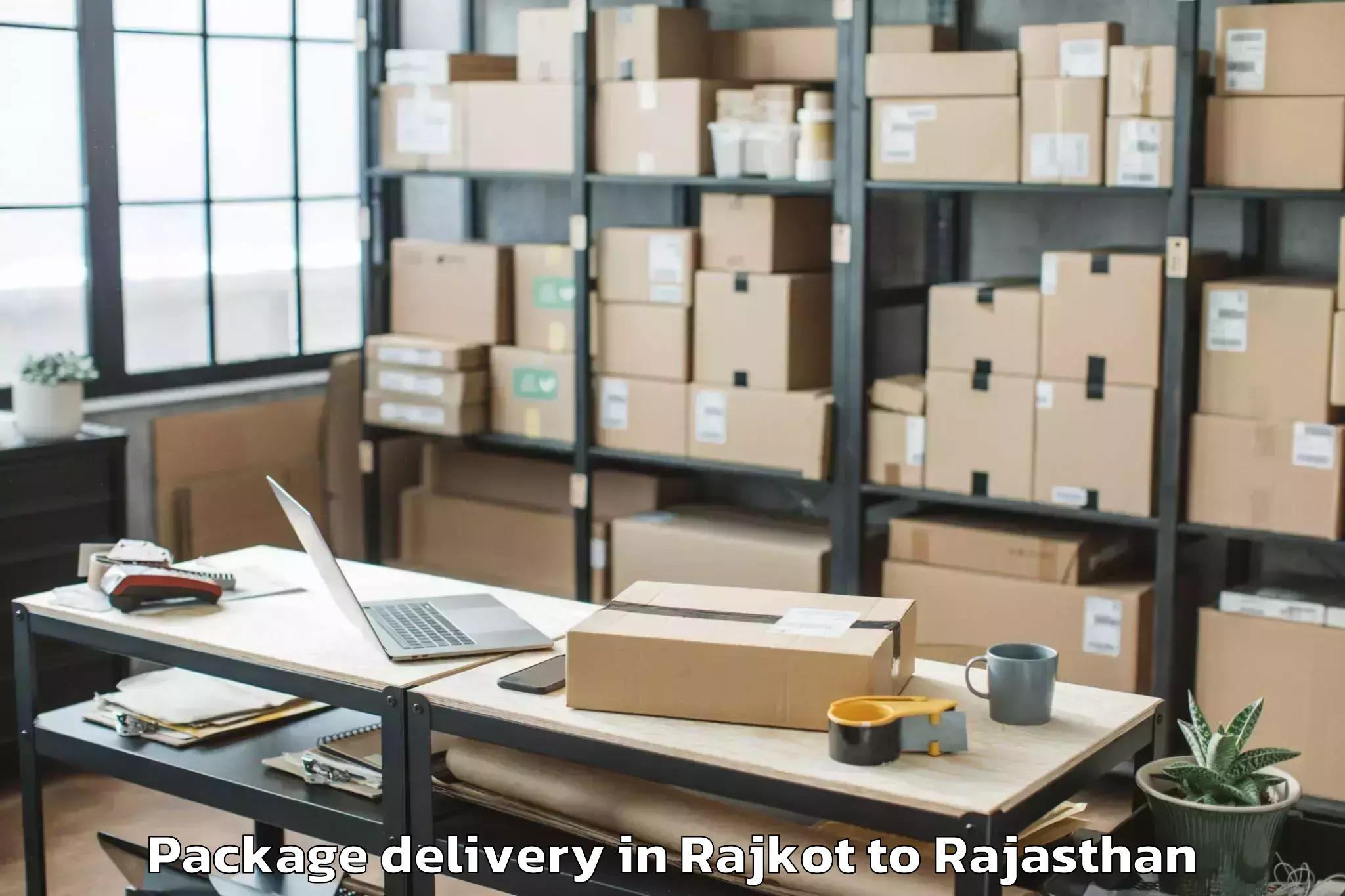 Easy Rajkot to Rajasthan Technical University Package Delivery Booking